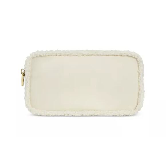new stoney clover cream Pouch with sherpa trim - Picture 1 of 6